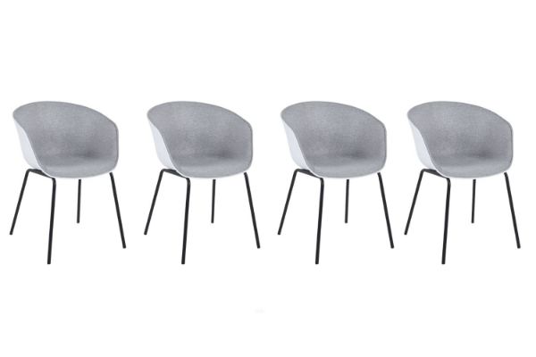 Picture of FUSION Arm Chair (Grey) - 4 Chairs in 1 Carton