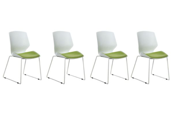 Picture of SOLACE Stackable Dining/Visitor Chair (Green) -  4 Chairs in 1 Carton