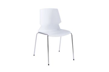 Picture of EVOLVE Stackable Dining/Visitor Chair (White) - Each