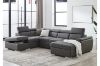Picture of NOAH Sectional Pull Out Sofa bed (Dark Grey) - Facing Left