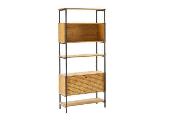 Picture of BARNWOOD 176cmx80cm Bookshelf (Oak)