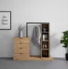 Picture of BARNWOOD 137cmx145cm Open Wardrobe with Storage Chests 