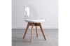 Picture of EFRON Dining Chair with White  Cushion (Clear) - Each