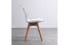 Picture of EFRON Dining Chair with White  Cushion (Clear) - Each