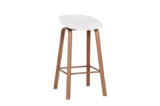 Picture of PURCH H75 Barstool Metal Leg (White)  - Each