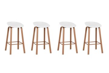 Picture of PURCH 75 Barstool Metal Leg (White)  - 4 Chairs in 1 Carton