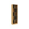 Picture of COLIN 60x30x210 Wall System Solution Bookshelf (Oak and Grey) 