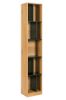 Picture of COLIN 210cmx43cm Wall System Solution Bookshelf (Oak and Grey)