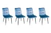 Picture of BELLEY Velvet Dining Chair (Blue) - Single