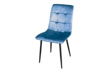 Picture of BELLEY Velvet Dining Chair (Blue) - 4 Chairs in 1 Carton