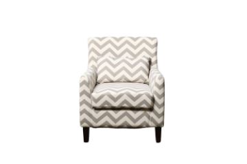 Picture of BOBBY Accent 1 Seater Sofa/Armchair/Sofa Chair With Pillow (Grey & White)