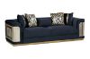 Picture of ANCONA Velvet Sofa (Black) - 3+2 Sofa Set