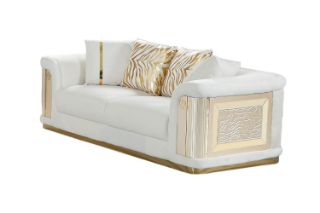Picture of ANCONA Velvet Sofa (Beige) - 2 Seater