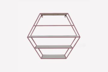 Picture of SCANDI 57cmx66cm Hexagon Wall Shelf