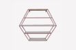 Picture of SCANDI 57x66cm Hexagon Wall Shelf