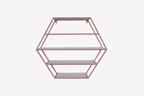 Picture of SCANDI 66x57cm Hexagon Wall Shelf