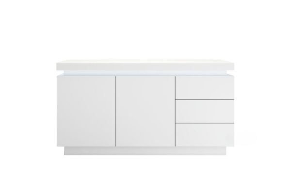 Picture of BLANC 1.5M Buffet with LED Lights (High Gloss White)