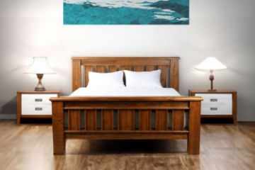 Picture of FLINDERS Bed Frame in Queen/Super King Size (Solid Pine Wood)