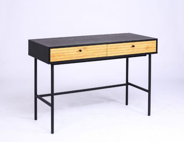 Picture of COLIN 120 Work Desk/Console Table with Line Design (Black)