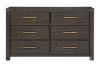 Picture of GLINDA 6-Drawer Dresser with Mirror