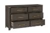 Picture of GLINDA 6-Drawer Dresser with Mirror