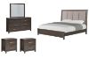 Picture of GLINDA Queen Size Bedroom Set (Grey) - 4PC
