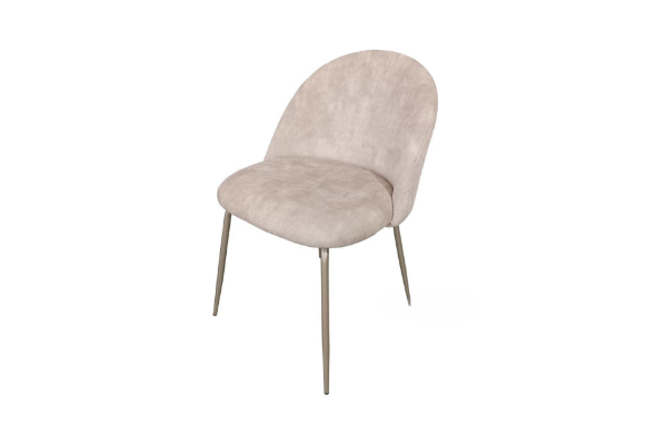 Picture of LANCER Velvet Fabric Dining Chair (Beige)