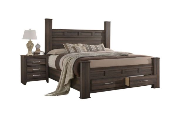 Picture of MORNINGTON Queen/Eastern King Size Bed Frame with Drawers