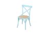 Picture of ALBION Solid Beech Cross Back Dining Chair with Rattan Seat (Blue)