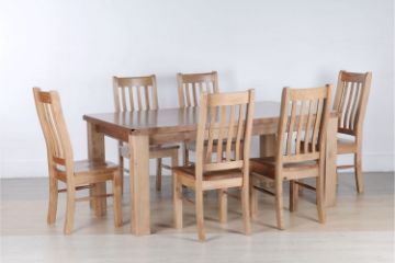 Picture of FRANCO 1.8M/2.1M Dining Set (Solid NZ Pine)