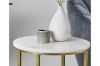 Picture of FIRA Round Marble Top End Table (White)