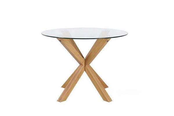 Picture of POLO Glass 100/120 Round Dining Table