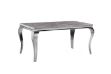 Picture of AITKEN 160 Marble Top Stainless Steel Dining Table (Grey)