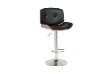 Picture of BOYLTON Bentwood Adjustable Swivel Gas Lift Bar Stool (Black)