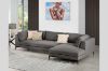 Picture of AMELIE Premium Fabric Sectional Sofa with Ottoman (Dark Grey)