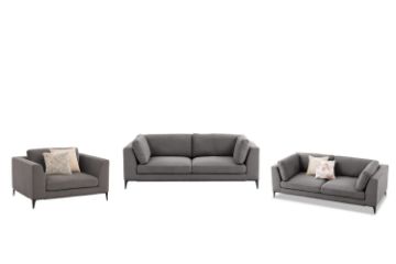 Picture of AMELIE 3/2/1 Seater Fabric Sofa Range (Dark Grey)