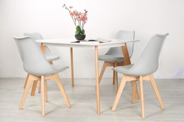 Picture of EFRON 1.2M/1.4M/1.6M 5PC Dining Set (Grey)