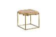 Picture of CANARY Gold Frame Velvet Foot Stool (Beige)