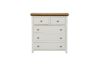 Picture of NOTTINGHAM 5-Drawer Solid Oak Tallboy (White)