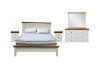 Picture of NOTTINGHAM 4PC/5PC/6PC Solid Oak Bed Frame in Queen/King/Super King Size (White)