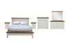 Picture of NOTTINGHAM 4PC/5PC/6PC Solid Oak Bed Frame in Queen/King/Super King Size (White)