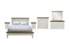 Picture of NOTTINGHAM Solid Oak Bedroom Combo Set (White) - 6PC Queen