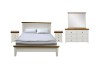 Picture of NOTTINGHAM Solid Oak Bedroom Combo Set (White) - 5PC Queen