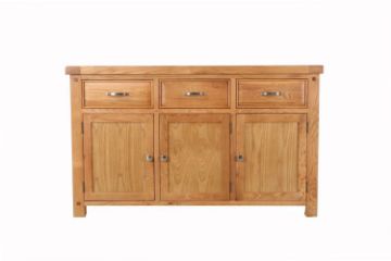 Picture of WESTMINSTER 3-Door 3-Drawer Solid Oak Buffet/Sideboard