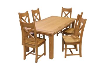 Picture of WESTMINSTER Solid Oak 7PC Dining Set