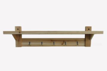 Picture of AMY 74cm Wall Shelf with Hooks