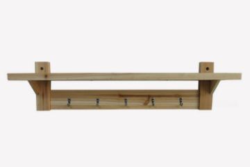 Picture of AMY 74cmx18cm Wall Shelf with Hooks