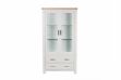 Picture of SICILY 190x100cm Solid Wood with Ash Top 2-Door 2-Drawer Large Display Cabinet