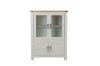 Picture of SICILY 130cmx100cm 4-Door Display Cabinet with Solid Wood Ash Top