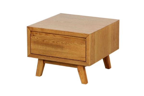 Picture of RETRO 1-Drawer Oak Side Table (Maple Colour)